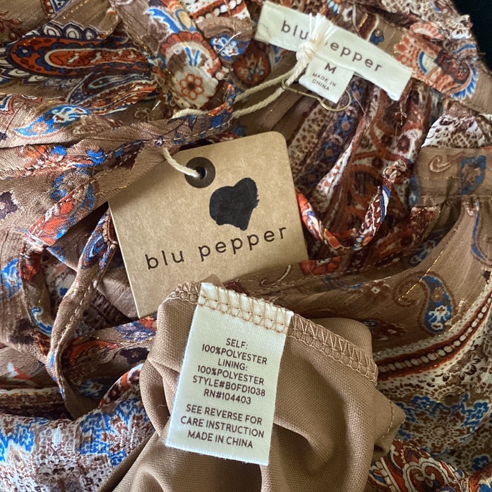 Blu Pepper Long Sleeve dress - Picture 6 of 9